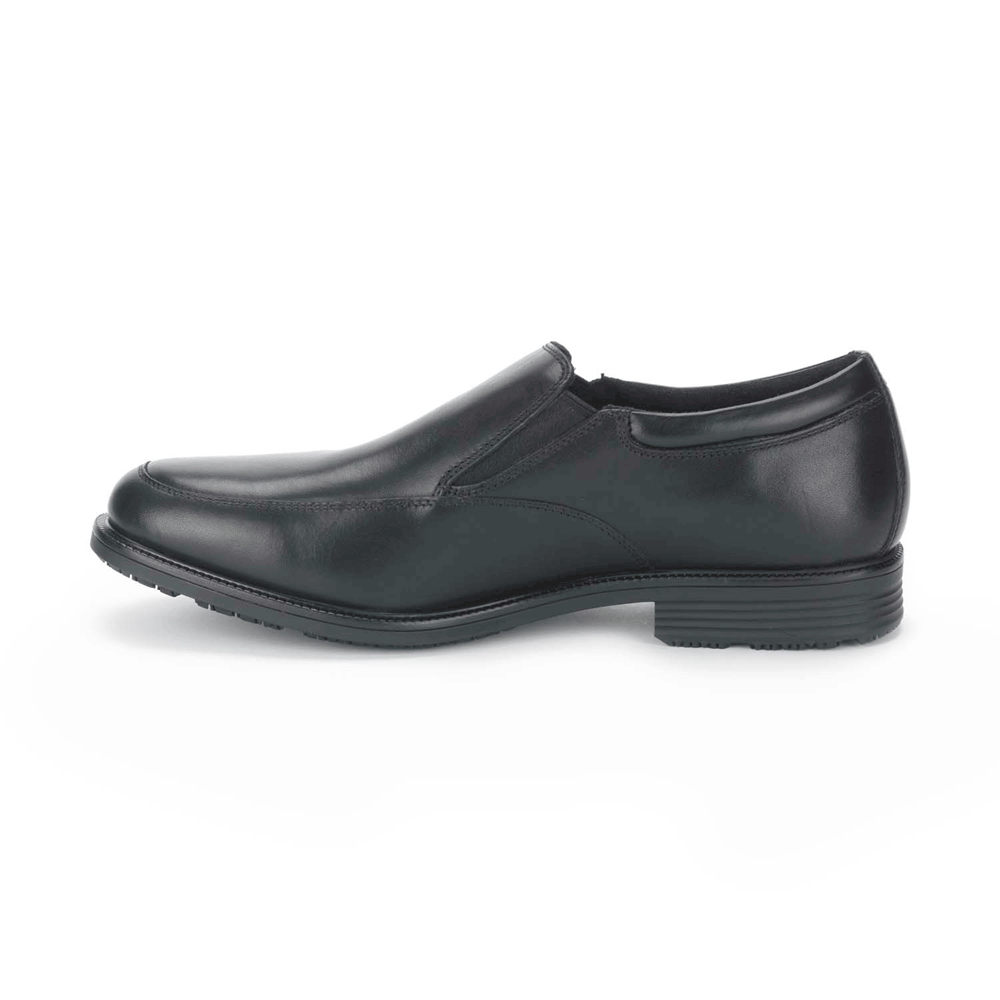 Rockport Singapore Mens Slip-On - Essential Details Waterproof Black - QY0471635